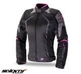 Geaca (jacheta) femei pentru scuter - motocicleta Racing Seventy vara/iarna model SD-JR49 culoare: negru/roz Negru/roz S