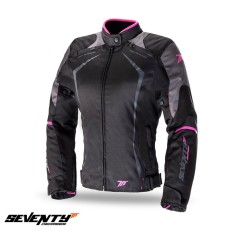 Geaca (jacheta) femei pentru scuter - motocicleta Racing Seventy vara/iarna model SD-JR49 culoare: negru/roz Negru/roz XS