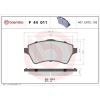 Placute frana Land Rover Freelander I (L314) 02.98-10.06, Freelander I Soft Top (L314) 02.98-10.06, Fata, BREMBO