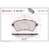 Placute frana Land Rover Freelander I (L314) 02.98-10.06, Freelander I Soft Top (L314) 02.98-10.06, Fata, BREMBO