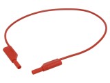 Cablu măsurare 32A 4mm roșu cu soclu axial HIRSCHMANN T&amp;M 934087101