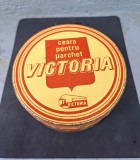 Cutie veche din tabla Ceara pentru parchet Fabrica Victoria Bucuresto
