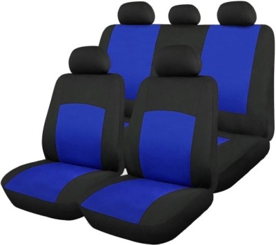 Huse Scaun Auto, 9 piese, universale, culoare Albastru-Negru foto