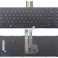 Tastatura Laptop Toshiba Tecra A40-C1440 iluminata us cu point sticker
