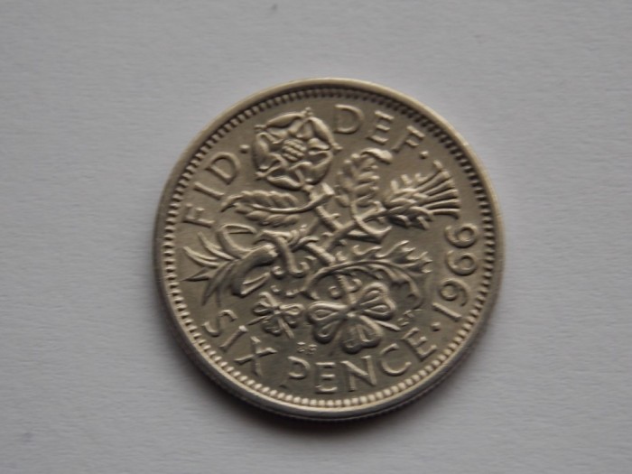 SIX PENCE 1966 GBR