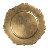Cumpara ieftin Farfurie din melamina aurie 33 cm