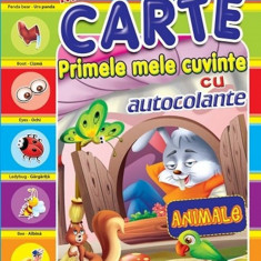 Primele mele cuvinte cu autocolante. Animalele (engleza-romana) |