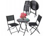 MOBILIER PLIABIL PENTRU BALCON, GRADINA, TERASA AZAY INTERIORS, 2 SCAUNE SI O MASA