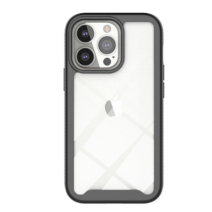 Husa defencepro 360 compatibila cu apple iphone 14 pro, black