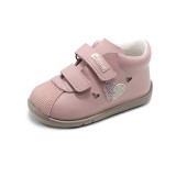 Pantofi fete B500 Ana Maria &ndash;culoare roz, din piele , talpa flexibila, &icirc;nchidere velcro