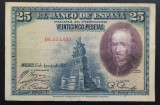 Bancnota istorica 25 PESETAS - SPANIA, anul 1928 * cod 906