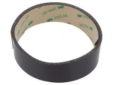 Bandă magnetică maro - 25mm x 1m x 0,84mm