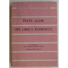 Texte alese din lirica sanscrita