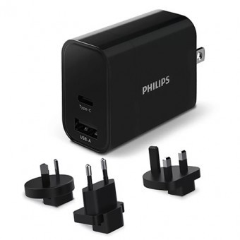 Incarcator retea rapid 30w 1a1c philips foto