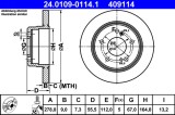 ATE 24.0109-0114.1 Disc frana