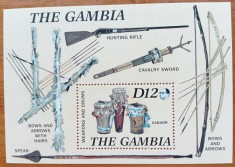 GAMBIA- ARTIZANAT ARME -ARHAICE&amp;#039;-COLITA&amp;#039;&amp;#039;-MNH-lux- NESTAMP. -Calitate EXTRA foto