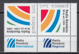2008 LP 1820 -80 ANI SOCIETATEA ROMANA RADIODIFUZIUNE PERECHE +2 TABS-URI MNH, Nestampilat
