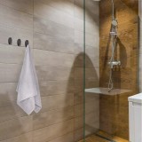 Set 6 agatatori cuier autoadezive, ovale, metal, negru Sepio