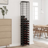 Suport sticle vin 57 de sticle, negru 34x18x200 cm fier forjat GartenMobel Dekor, vidaXL