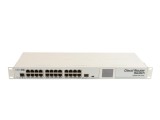 Switch MikroTik CRS125-24G-1S-RM cu 24 de porturi RJ45 de 1 Gb și 1 port SFP, gestionat