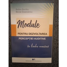 MODULE PENTRU DEZVOLTAREA PERCEPTIEI AUDITIVE- BALAZS BOROKA, BECZE ZSUZSANNA