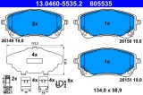ATE 13.0460-5535.2 set placute frana,frana disc