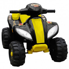 ATV electric copii galben si negru foto