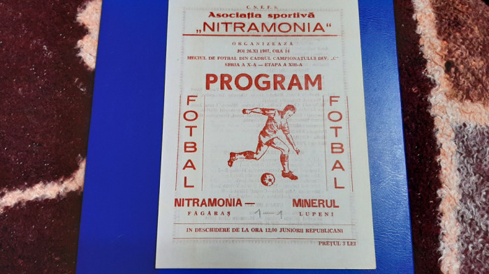 program Nitramonia Fagaras - Minerul Lupeni