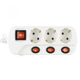 Prelungitor de retea 3 socluri buton individual protectie copii1.5 m alb Home, Home &amp; Styling Collection