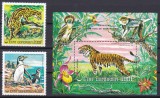 DB1 Fauna Animale pe cale de disparitie 1977 Comore 2 v. PA + SS MNH, Nestampilat