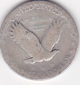 SUA USA &amp;frac14; Quarter Dollar dolar Standing Liberty Quarter ND foto