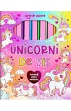Cumpara ieftin Unicorni de vis. Carte de colorat cu 6 carioci metalizate