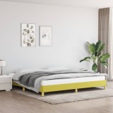VidaXL Cadru de pat fără saltea, verde, 200x200 cm, textil