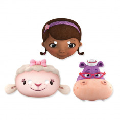 Masti copii pentru petrecere Doc McStuffins, Amscan 996911, set 6 buc foto