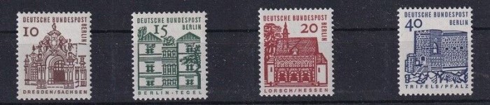 GERMANIA BERLIN 1964 UZUALE , CLADIRI ISTORICE , TIMBRE NESTAMPILATE