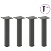 VidaXL Picioare pentru măsuță de cafea, antracit, 42-44 cm, oțel, 4 buc.