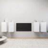 VidaXL Comode TV, 4 buc., alb, 30,5x30x60 cm, PAL