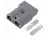 Conector alimentare DC, 0,6kV, 2 pini, seria AXC50, {{Dimensiune pin}}. AMPHENOL - AXC508H10