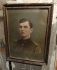 Lot 2 tablouri - Militar și soție - Perioada interbelică - Nesemnat, Natura, Ulei, Altul