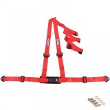 Centura de siguranta Tenzo-R Sport Harness Belt 3 puncte rosie cu marcaj E Performance AutoTuning