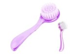 Perie pentru unghii, cu capac, plastic, mov, 13 cm
