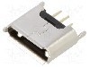 Conector USB B micro, versiune USB 2.0, drept, GCT - USB3130-30-A