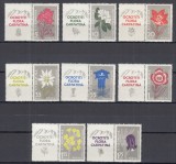 ROMANIA 1957 LP 432 a FLORA CARPATINA SERIA CU VINIETE STARE MNH