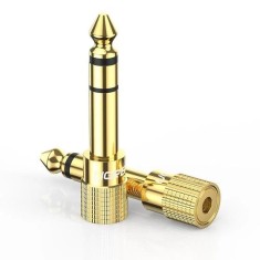 ADAPTOR audio Ugreen, 6.3 mm jack (T) la 3.5 mm (M), aurit &amp;quot;20503&amp;quot; - 6957303825035