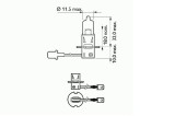 BEC FAR H3 12V 55W PK22s WHITE SCT 44093