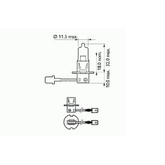 BEC PROIECTOR H3 12V 55W PK22S BASIC SCT