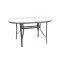 Masa pentru gradina si terasa HECHT EKONOMY TABLE, blat din sticla securizata, cadru metalic, 141 x 91 x 73 cm