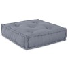 VidaXL Canapea puf modulară 2 locuri, convertibilă, gri, textil