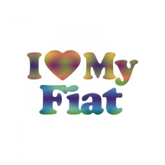 Sticker Fiat I Love