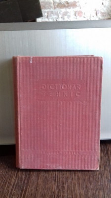 DICTIONAR TEHNIC foto